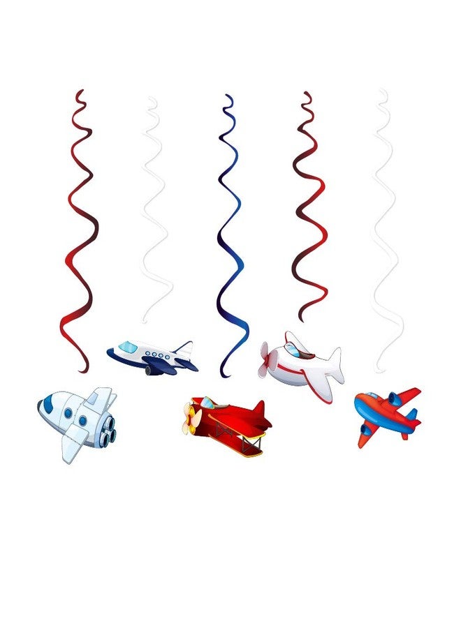 CC HOME 30Pack Airplane Hanging Swirls Fly Flight Ceiling Streamer Birthday Party Decorations Airplane Themed Party Favors for Holiday Baby Shower Home Decoration Party Supplies - Image 3